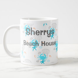 Taza De Café Grande Coffee Mug de Beach House personalizado