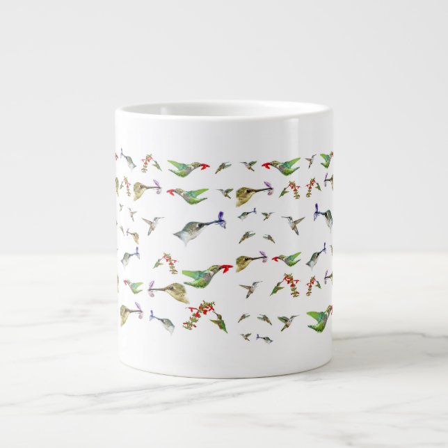 Taza De Café Grande Colibríes (Frente)