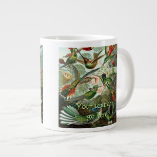 Taza De Café Grande Colibríes del vintage