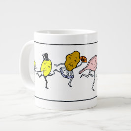 Taza De Café Grande Comida favorita Arte vintage