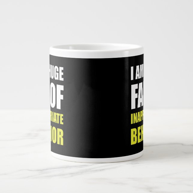 Taza De Café Grande Comportamiento inadecuado (Frente)