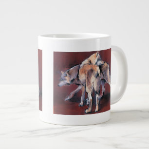 Taza De Café Grande Composición 2001 del lobo
