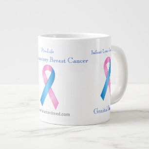 Taza De Café Grande Conciencia sobre el cáncer