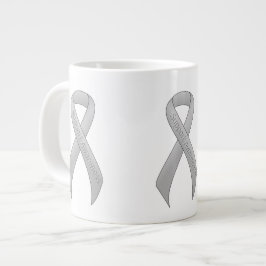 Taza De Café Grande Conciencia sobre el soporte de cinta plateada