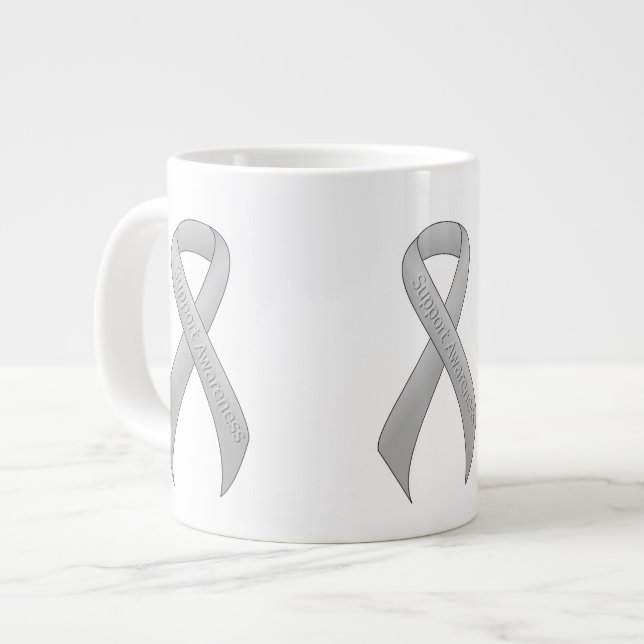 Taza De Café Grande Conciencia sobre el soporte de cinta plateada (Izquierda)