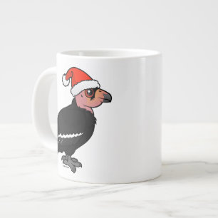 Taza De Café Grande Cóndor de California del navidad