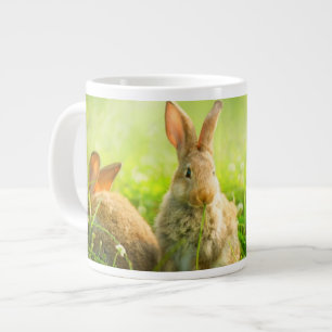 Taza De Café Grande Conejos de Pascua
