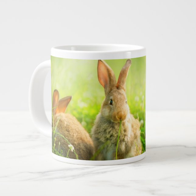 Taza De Café Grande Conejos de Pascua (Izquierda)