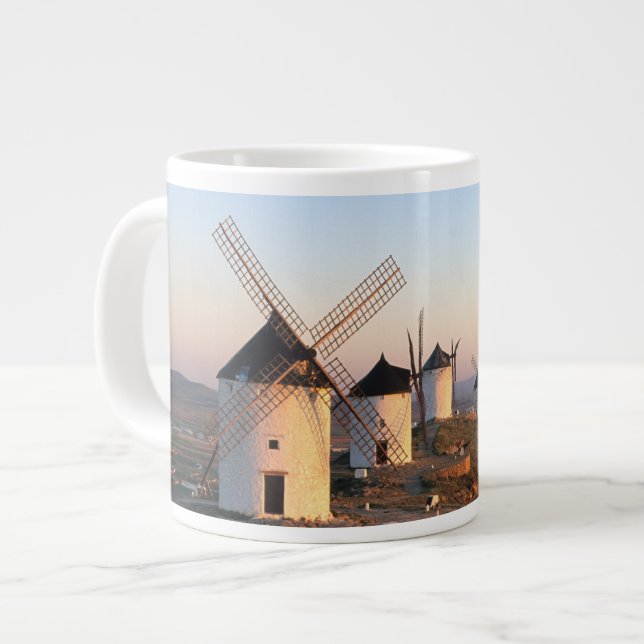 Taza De Café Grande Consuegra, La Mancha, España, molinos de viento (Izquierda)