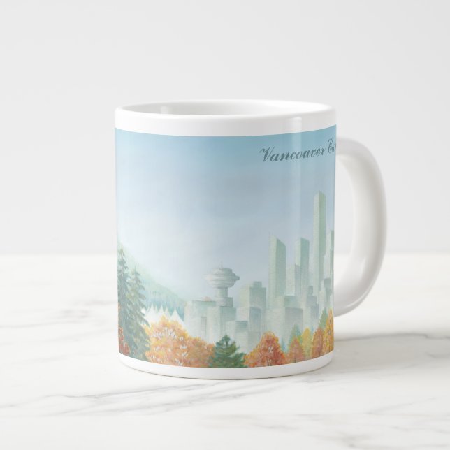 Taza De Café Grande Copa de arte Jumbo Vancouver Coffee Mug Stanley Pa (Derecha)