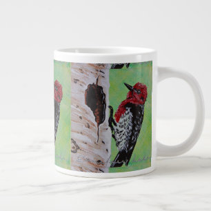 Taza De Café Grande Copa de Café de Carpintero Rojo