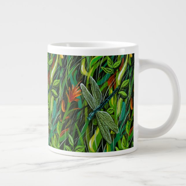 Taza De Café Grande Copa de Café del Lago Dragonfly (Derecha)