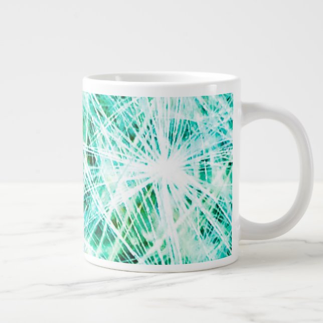 Taza De Café Grande Copa de Deseos Verdes (Derecha)