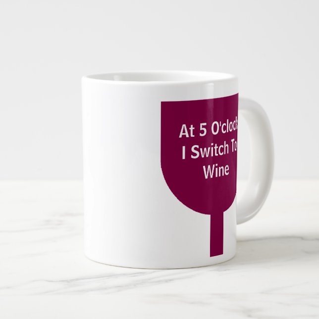 Taza De Café Grande Copa de vino "interruptor al vino " (Derecha)
