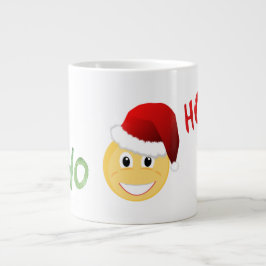 Taza De Café Grande Copa Santa Navidades de emoji