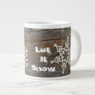 Taza De Café Grande Copo de nieve