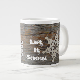 Taza De Café Grande Copo de nieve