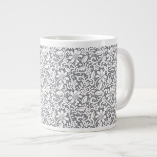 Taza De Café Grande Cordón blanco 1