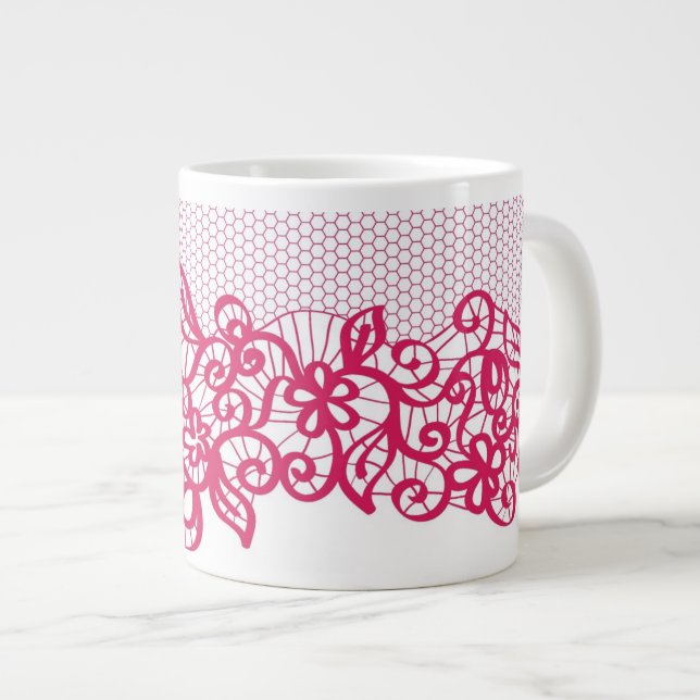 Taza De Café Grande Cordón rojo (Derecha)