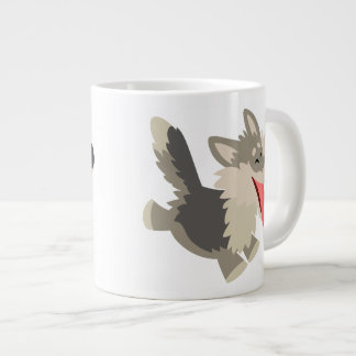 Taza De Café Grande Corto y escurridizo Personalizado Wolf Jumbo Mug