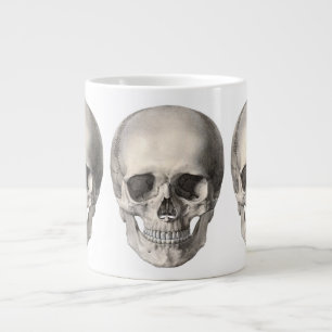 Taza De Café Grande Cráneo de anatomía humana vintage, esqueleto de Ha