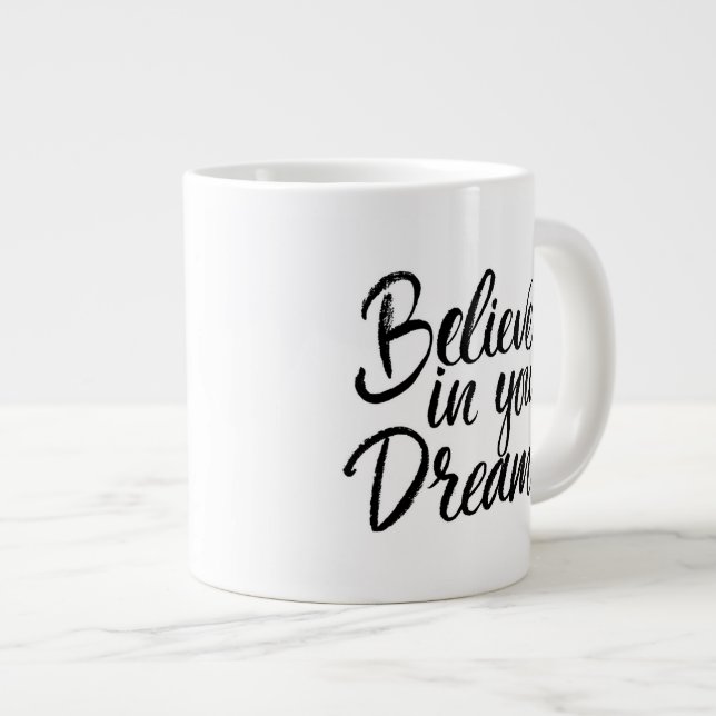 Taza De Café Grande Crea en sus sueños (Derecha)