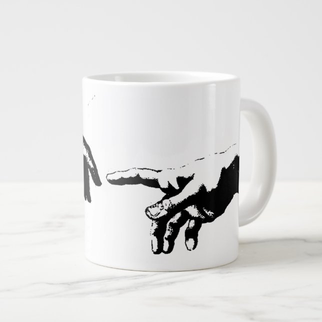 Taza De Café Grande Creación de Adán (Derecha)