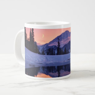Taza De Café Grande Crepúsculo, el Tarn y luna creciente