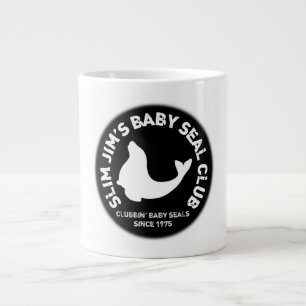 Taza De Café Grande Crías de foca del ir de discotecas