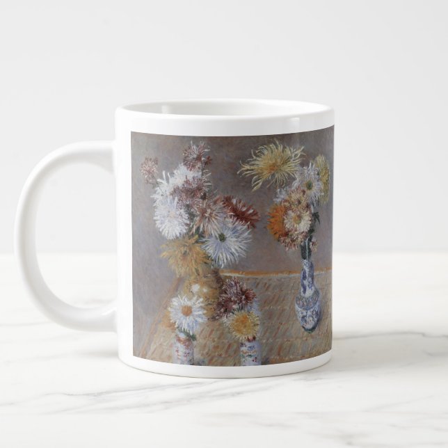 Taza De Café Grande Crisantemos por Gustave Caillebotte (Izquierda)