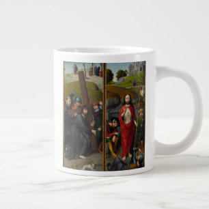 Taza De Café Grande Cristo que lleva la cruz