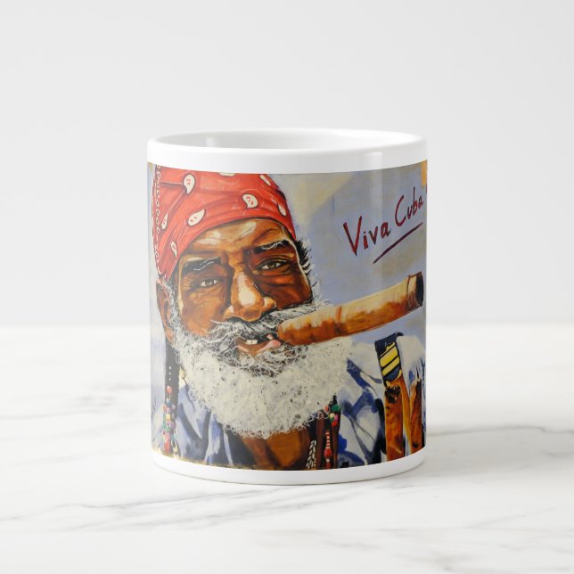 Taza De Café Grande ¡Cuba Libre! (Frente)