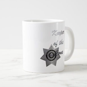 Taza De Café Grande Cuidador de los Cons, C.O. Oficiales Jumbo Mug SIL