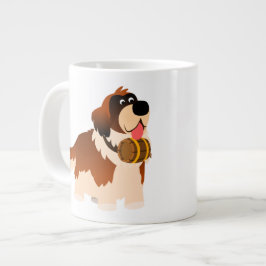 Taza De Café Grande Cute Personalizado St Bernard Jumbo Mug
