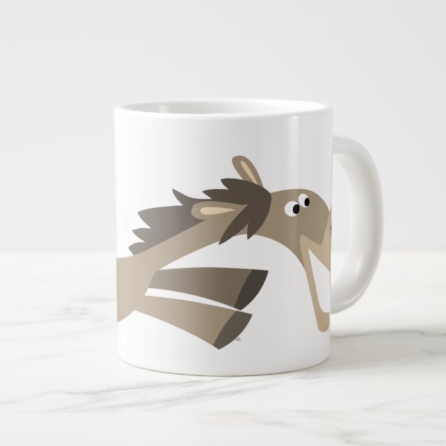 Taza De Café Grande Cute Swift Personalizado Horse Jumbo Mug (Derecha)