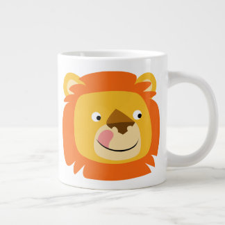 Taza De Café Grande Cute Yummy Personalizado Lion