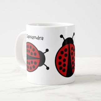 Taza De Café Grande Damas de peluca por todas partes