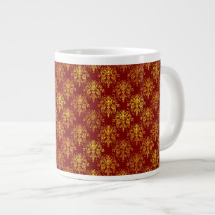 Taza De Café Grande Damasco rico del día de fiesta