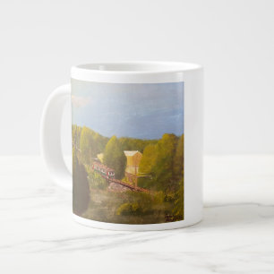 Taza De Café Grande De la "taza enorme funcionada con salida del sol
