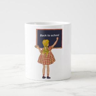 TAZA DE CAFÉ GRANDE DE VUELTA A LA ESCUELA