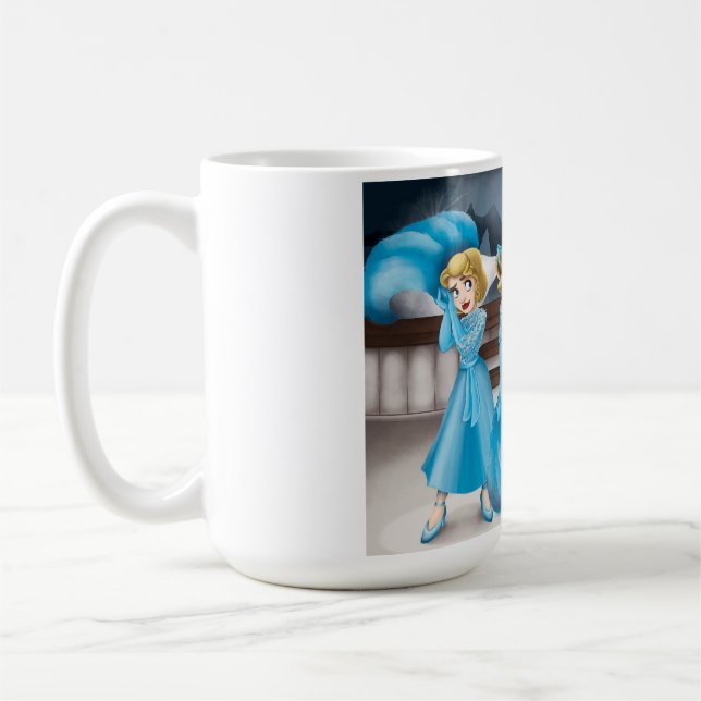 Taza de café grande del navidad blanco (Izquierda)