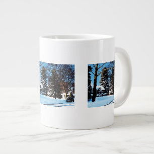 Taza De Café Grande Después de la tormenta de nieve