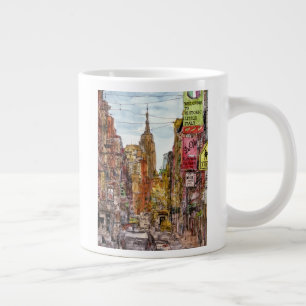 Taza De Café Grande Destinos  Nueva York Vista de Little Italy