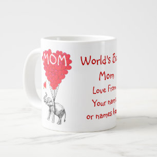 Taza De Café Grande Día de madres divertido personalizado