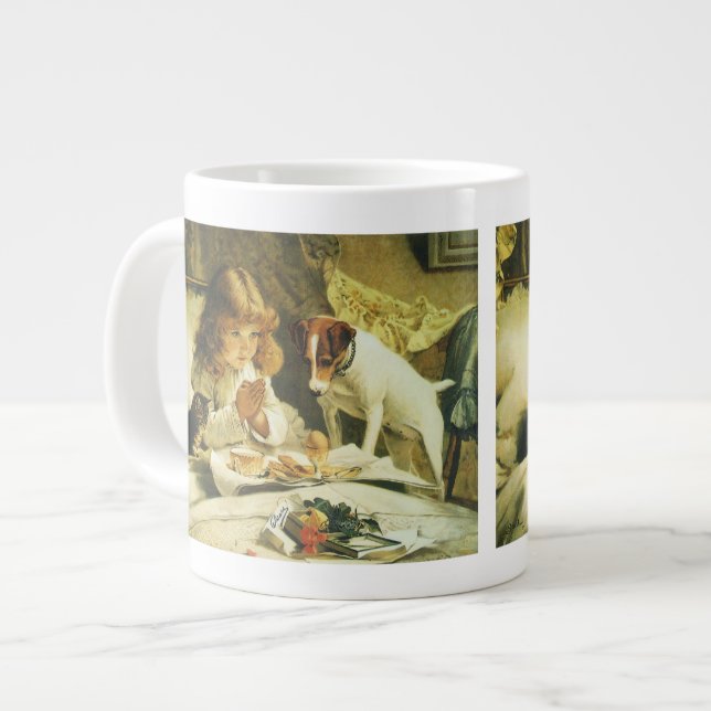 Taza De Café Grande Diciendo nuestras oraciones, Suspender Charles Bur (Izquierda)
