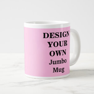 Taza De Café Grande Diseñar tu propia peluca Jumbo - rosa claro
