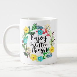Taza De Café Grande Disfruta de la jarra de las pequeñas cosas