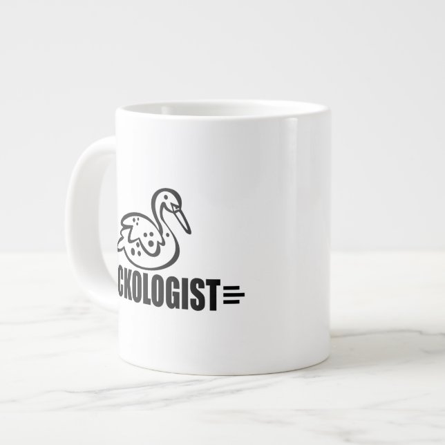 Taza De Café Grande Divertido pato (Izquierda)