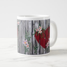 Taza De Café Grande Donde el amor crece grande asalte
