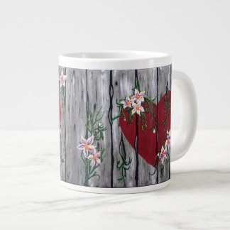 Taza De Café Grande Donde el amor crece grande asalte